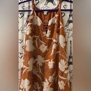 NAIF Rust Floral Double-Ring Camisole